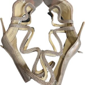 Imagine Vince Camuto Strappy Stilettos. Color: Rose Size 8M/38 Great condition!